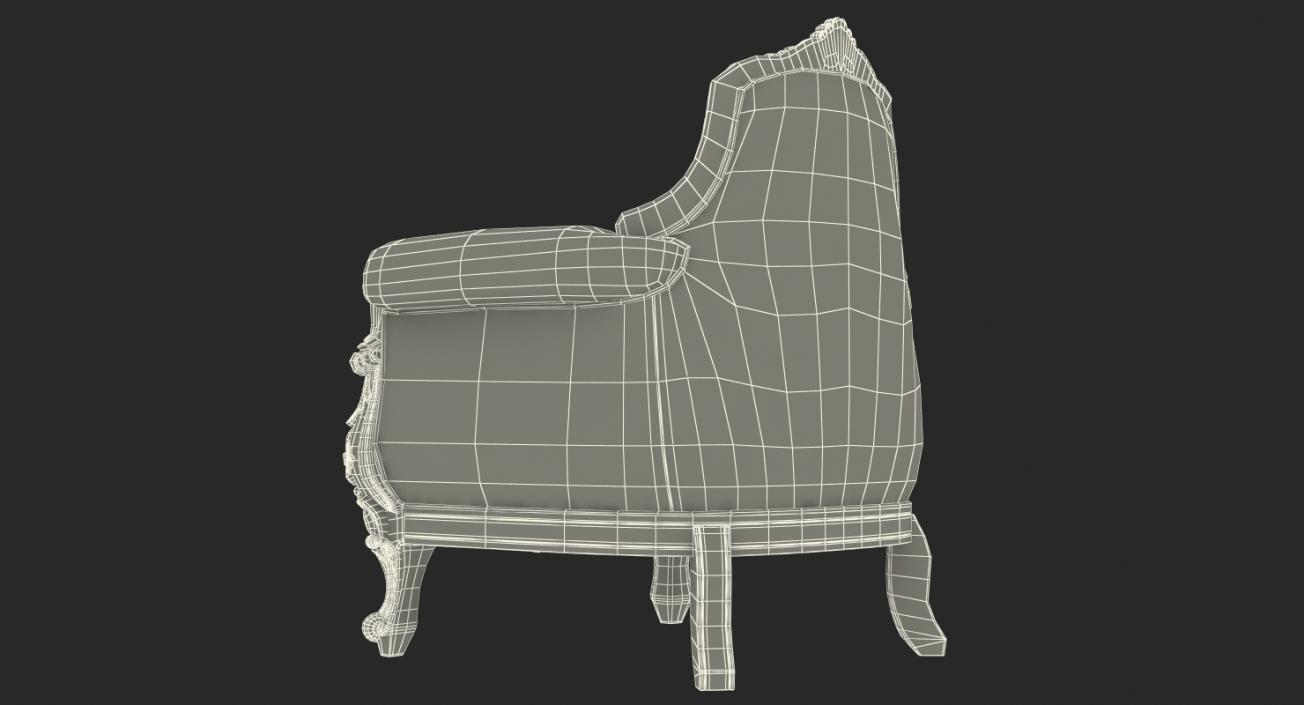 3D Throne Chair Small model