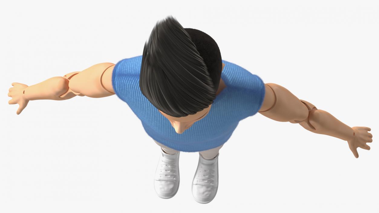 Ken Doll Dressed T-pose Fur 3D