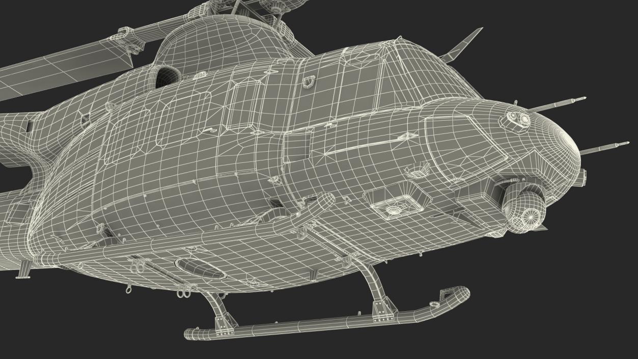 Bell Venom Helicopter Rigged for Maya 3D