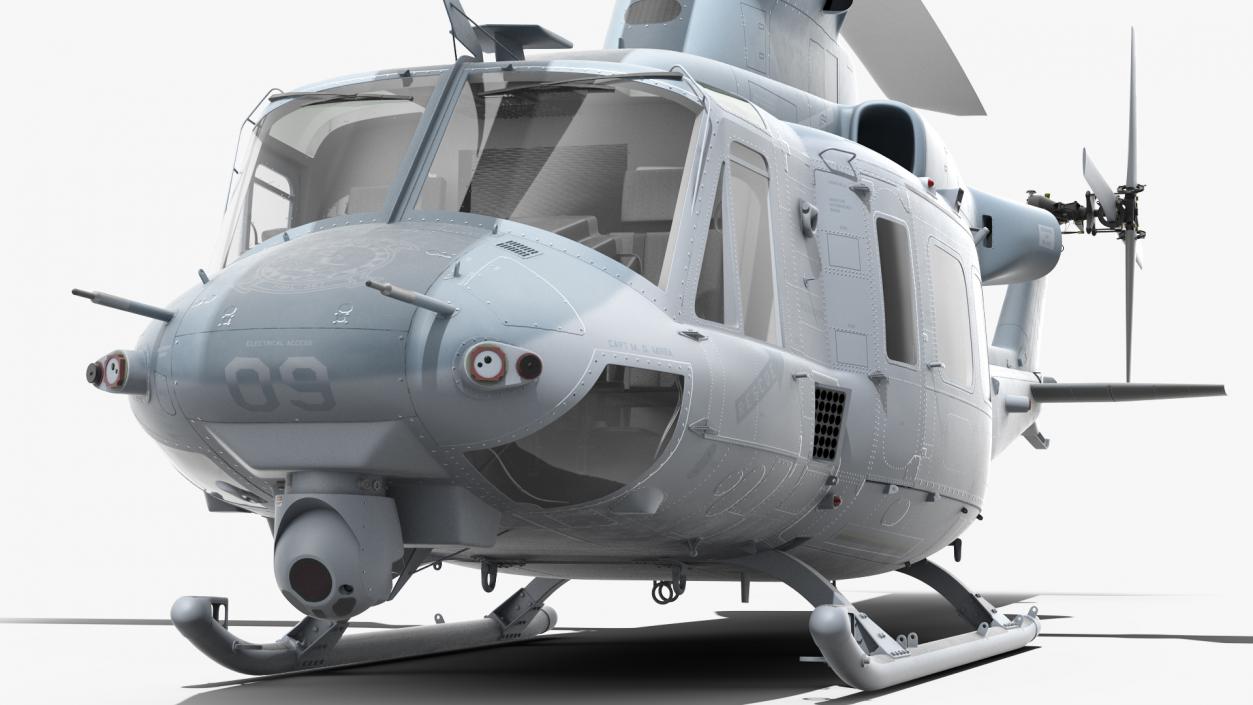 Bell Venom Helicopter Rigged for Maya 3D