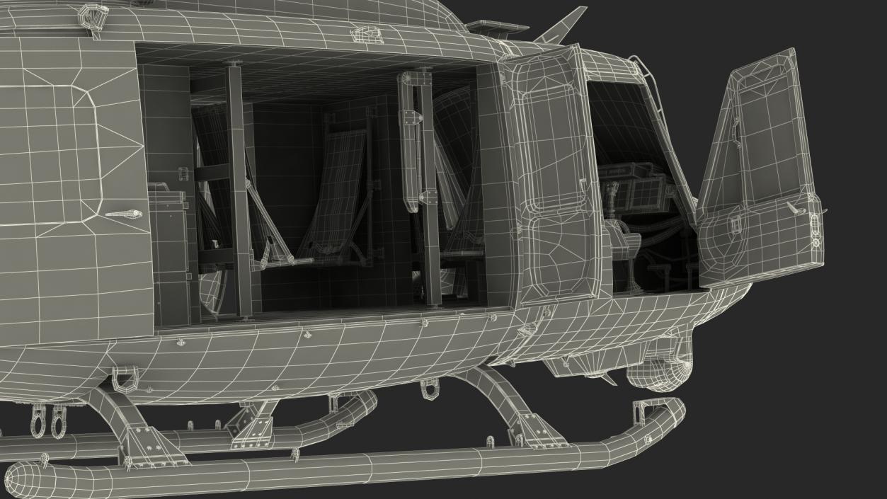 Bell Venom Helicopter Rigged for Maya 3D