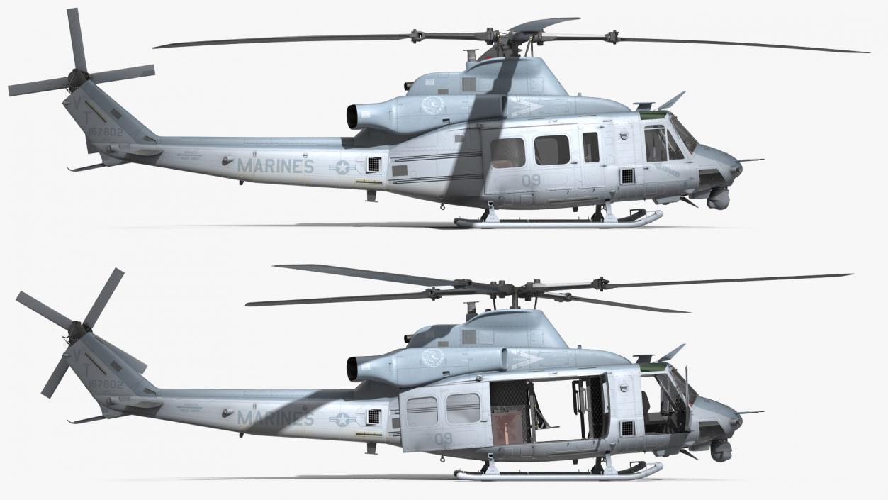 Bell Venom Helicopter Rigged for Maya 3D