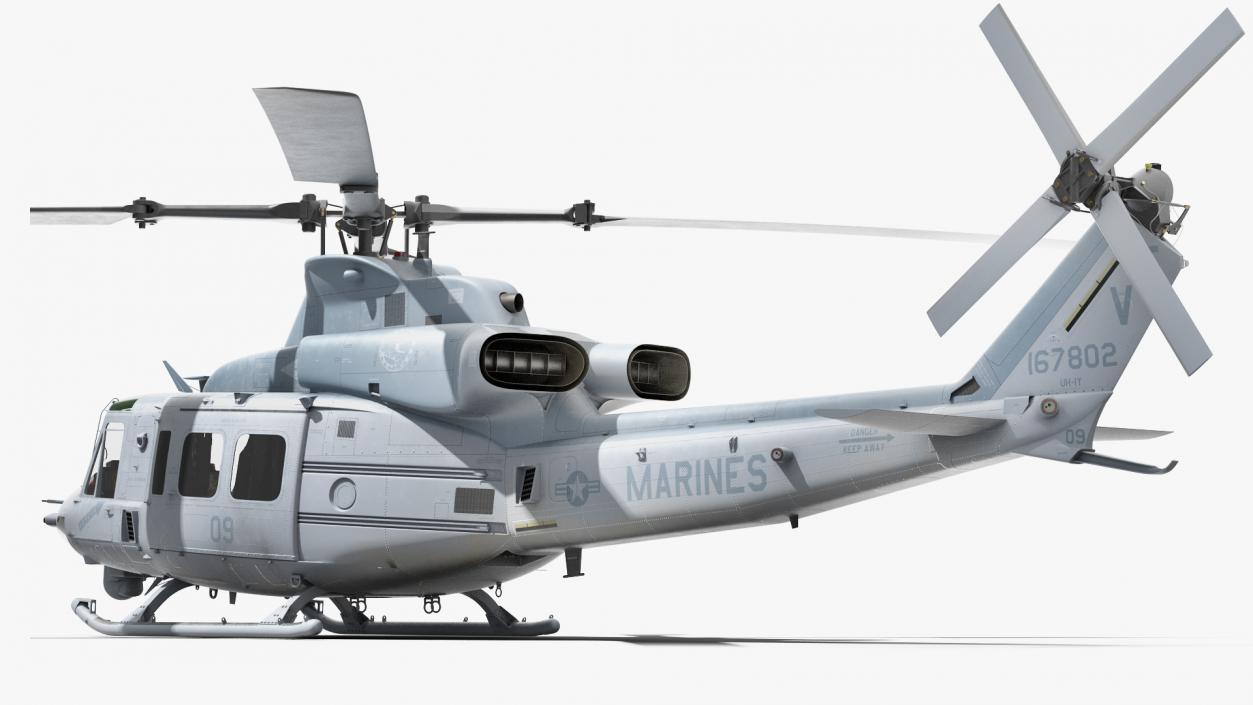 Bell Venom Helicopter Rigged for Maya 3D