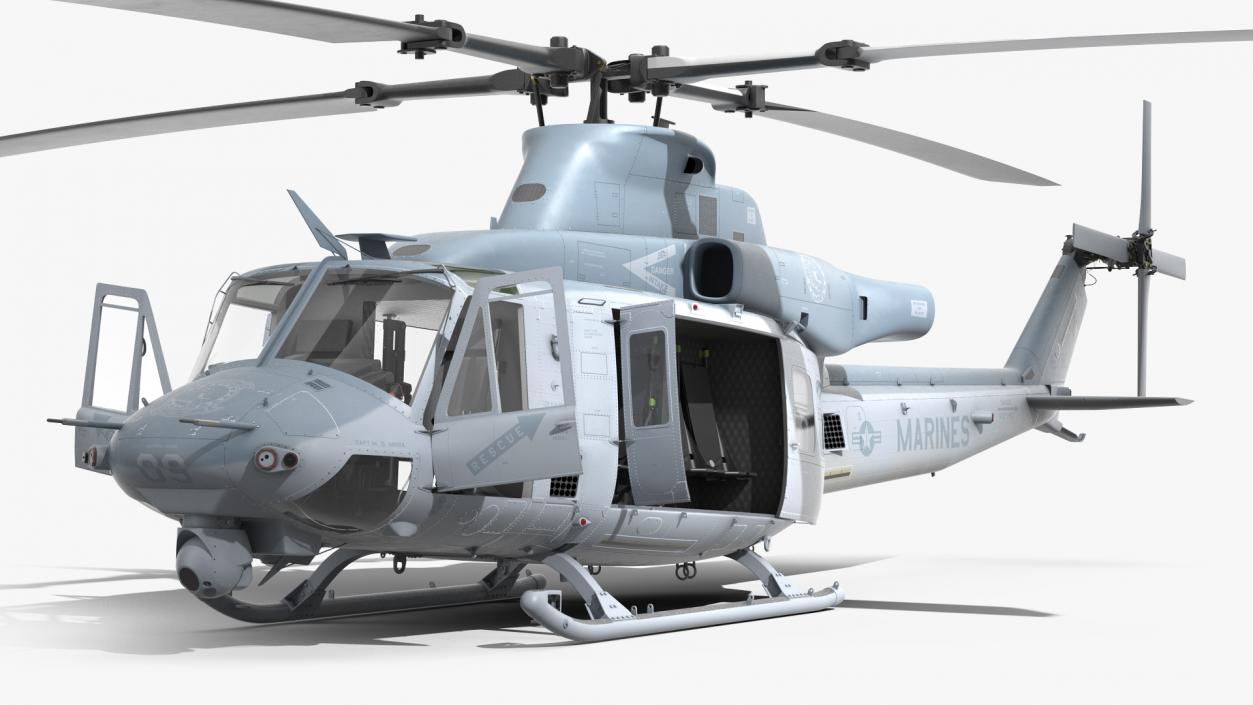 Bell Venom Helicopter Rigged for Maya 3D