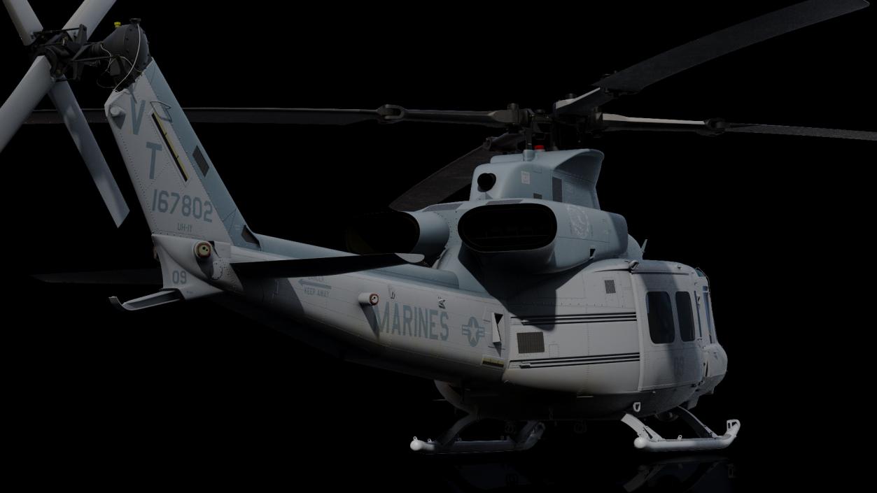 Bell Venom Helicopter Rigged for Maya 3D