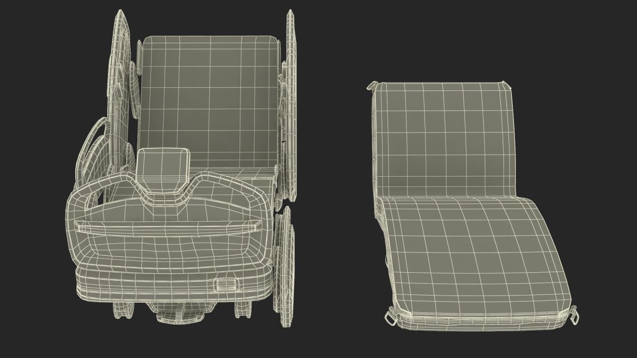 Smart Medical Bed Fowlers Position 3D model