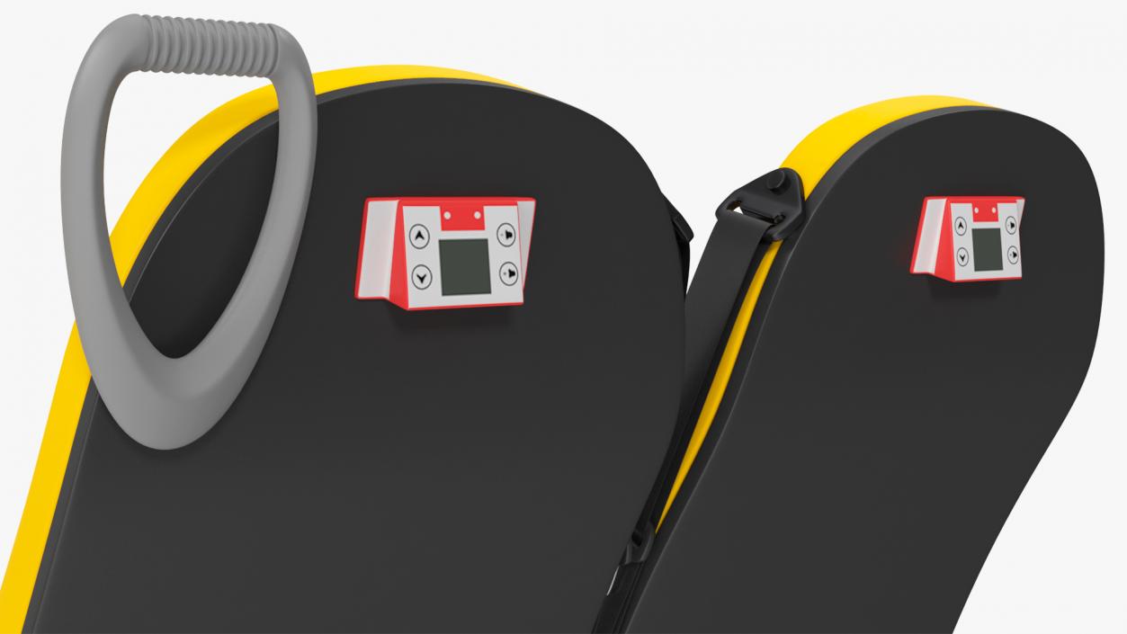 Bus Passenger Seats Left and Right Side 3D model