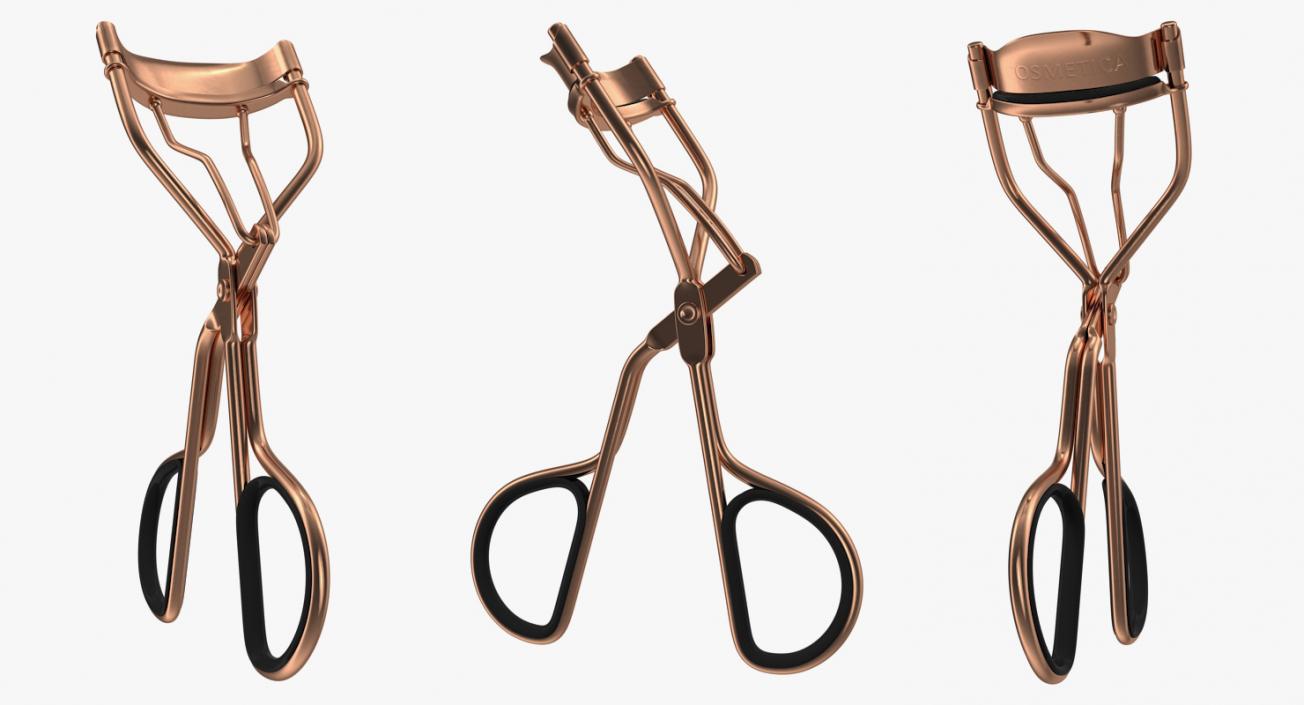 Classic Lash Curler Rose Gold 3D model