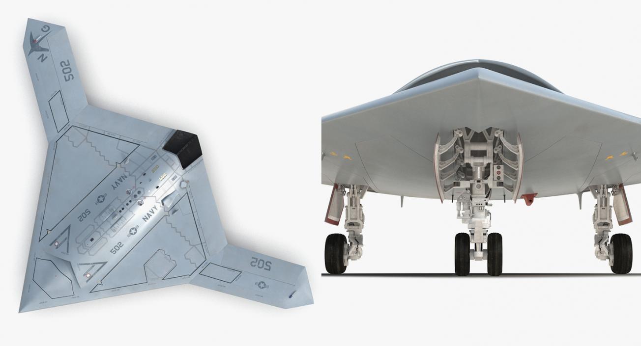 3D UAV Rigged 7 Collection model