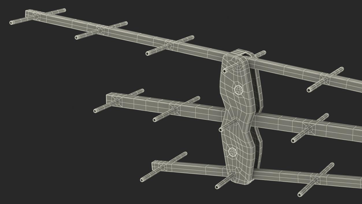 3D Televes DAT BOSS MIX Amplified Antenna model