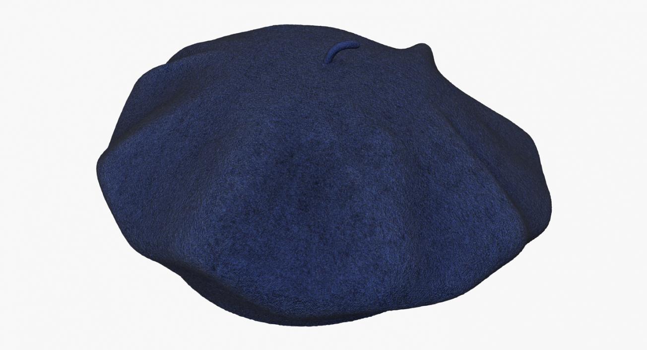 3D model Wool Blue Beret