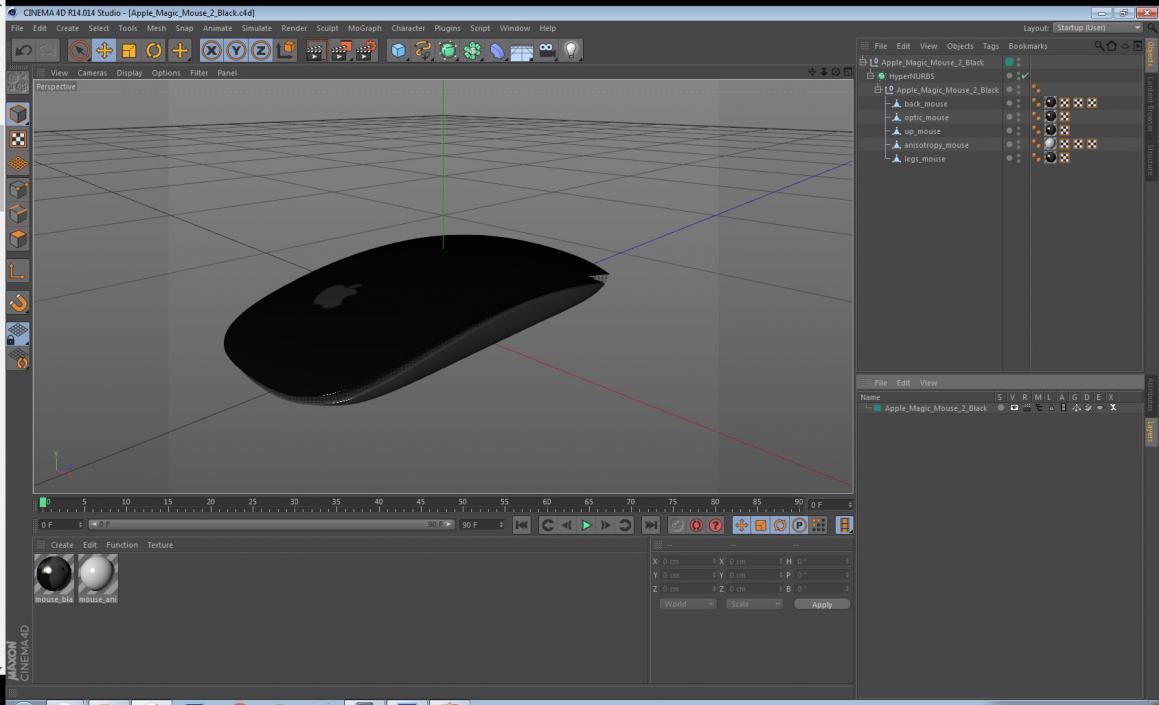 3D model Apple Magic Mouse 2 Black