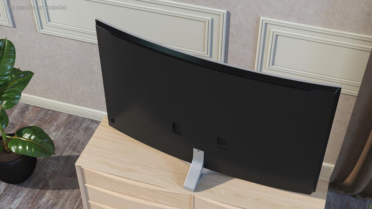 Curved Screen Television 3D model