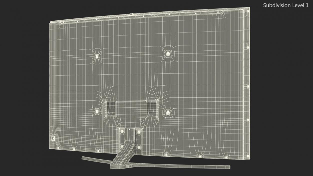 Curved Screen Television 3D model