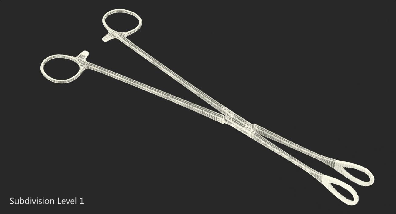 Sponge Forceps 3D model