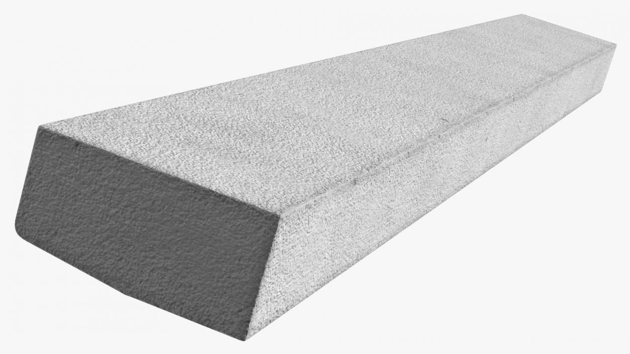 3D Concrete Curb 3m