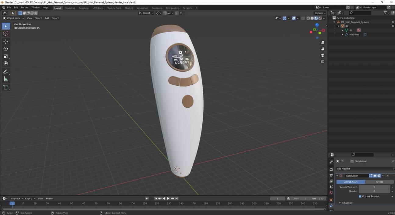 3D IPL Hair Removal System model