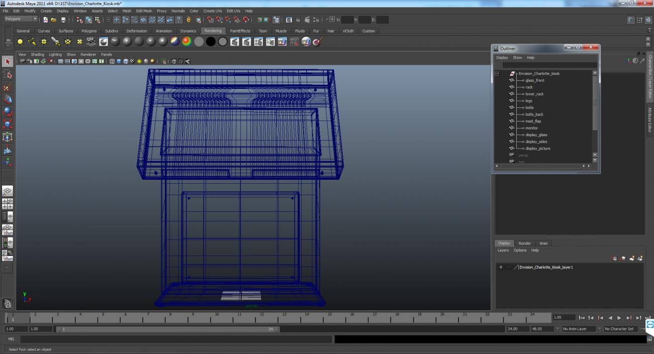 Envision Charlotte Kiosk 3D model