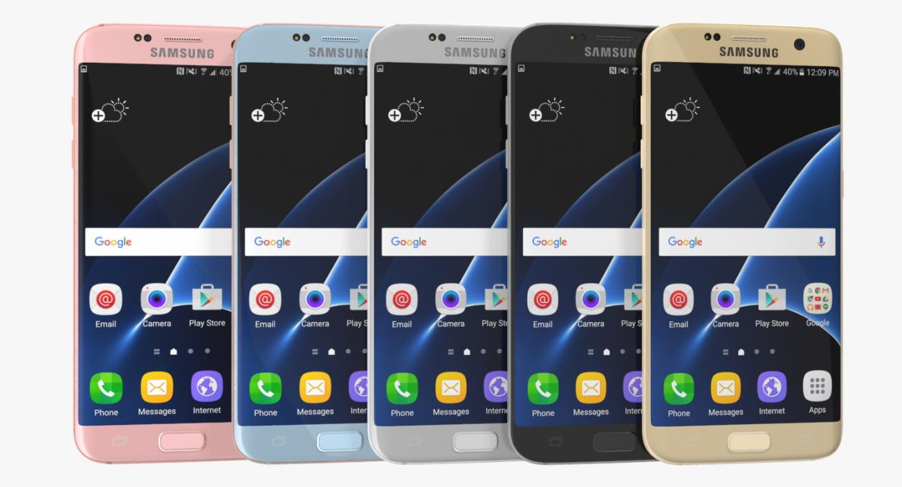 3D Samsung Galaxy S7 Edge Set