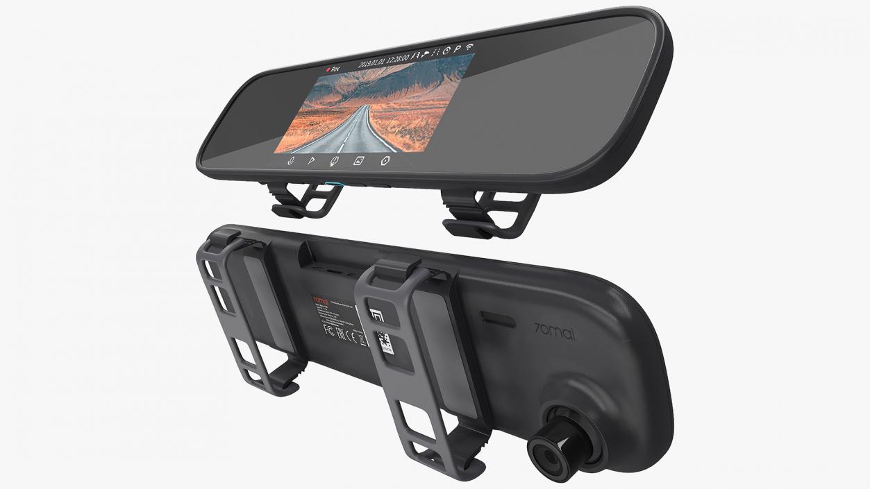 3D Rearview Mirror Xiaomi 70mai Smart Dash Cam model