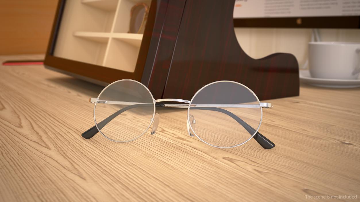 Glasses on Ebony Stand 3D