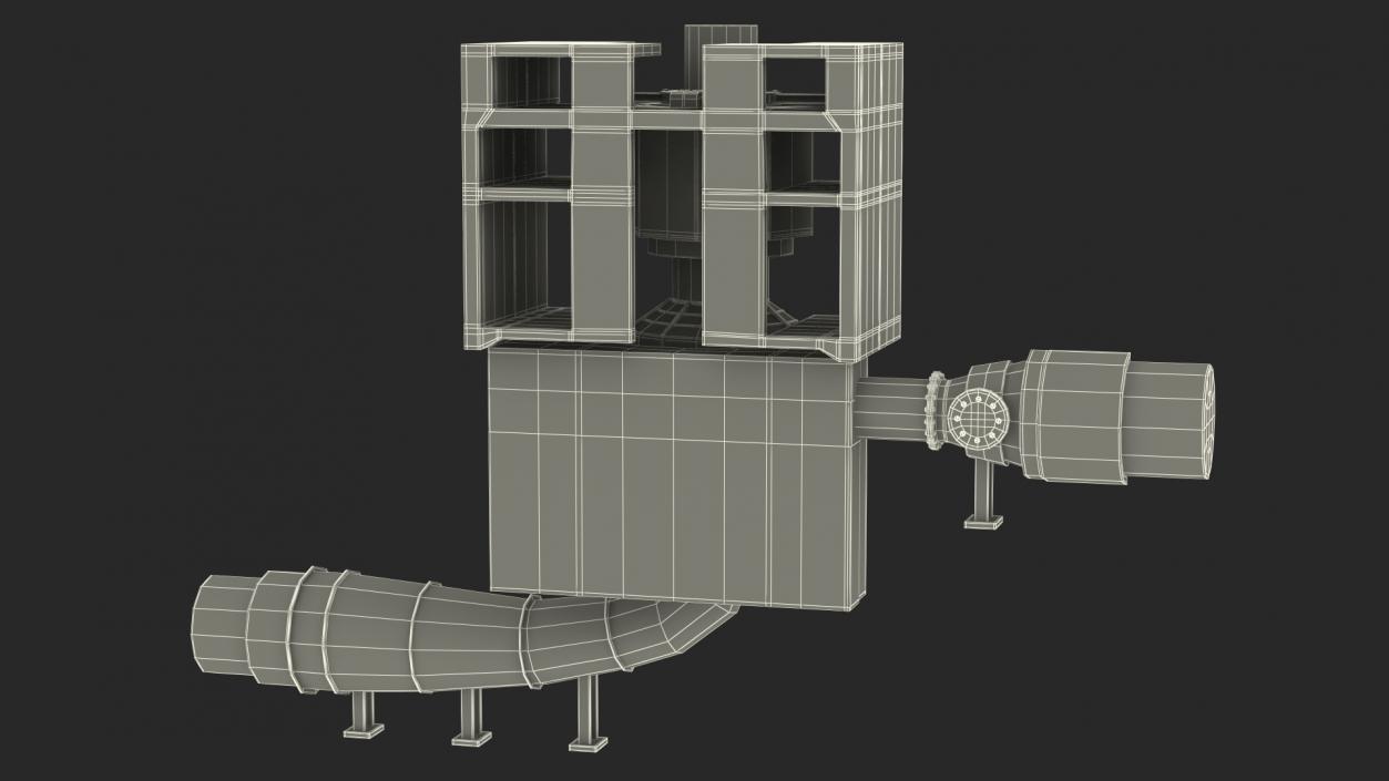 3D GE Variable Speed Hydro Generator model