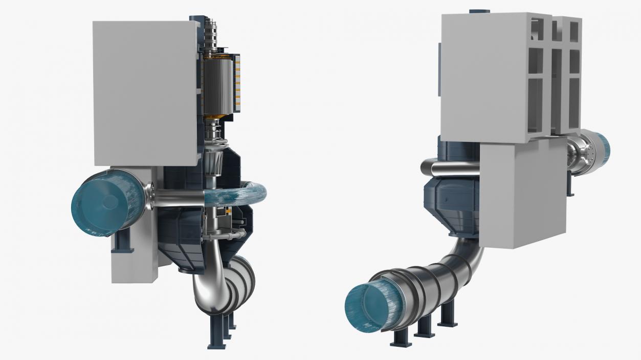 3D GE Variable Speed Hydro Generator model