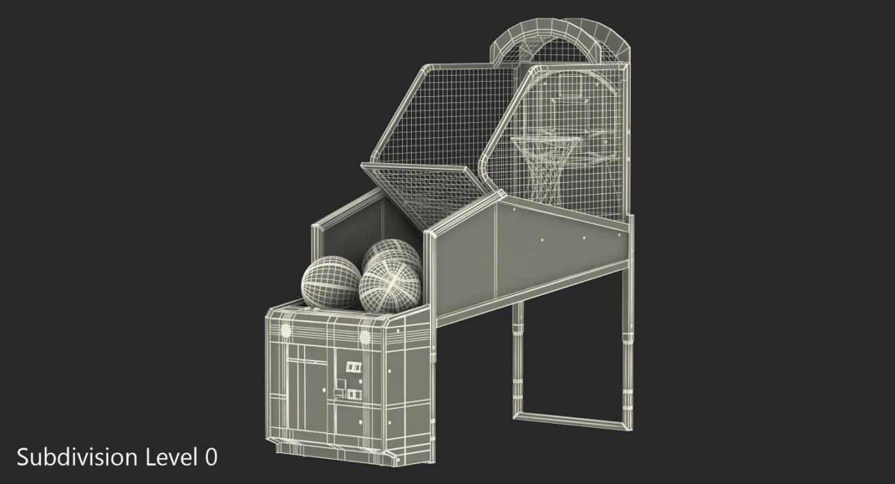 3D Arcade Basketball Machine with Balls