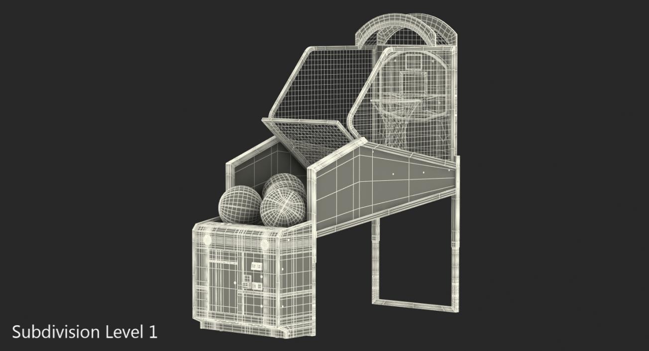 3D Arcade Basketball Machine with Balls