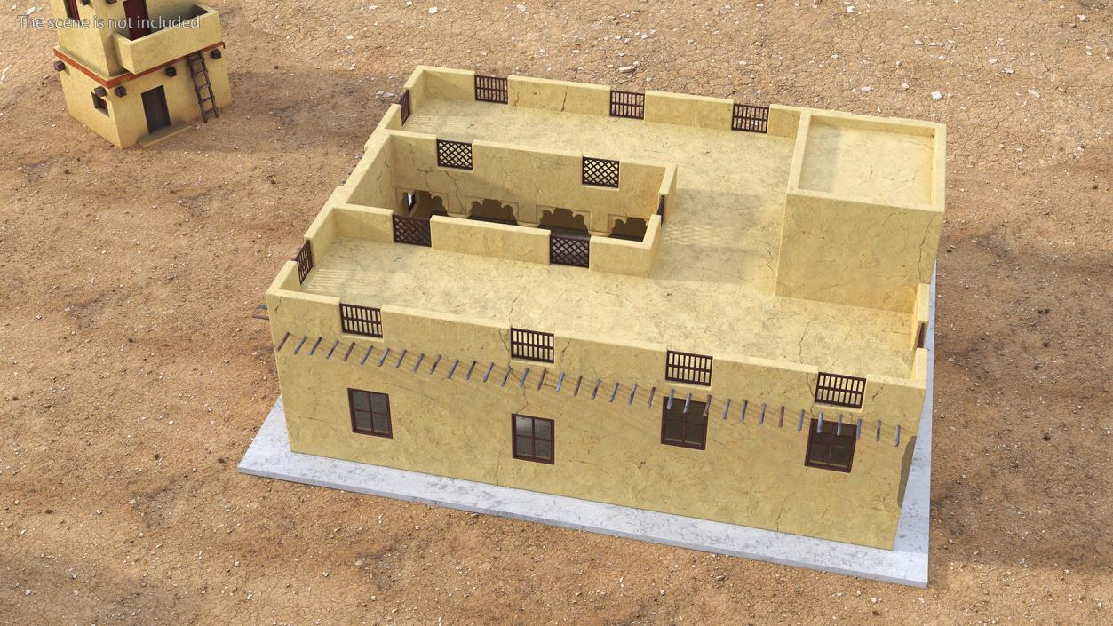 Arab House with a Courtyard 2 3D model