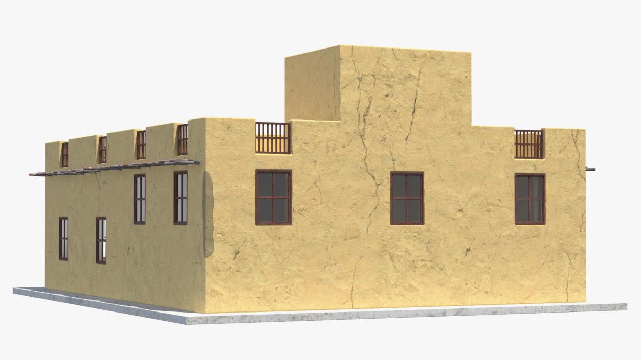 Arab House with a Courtyard 2 3D model