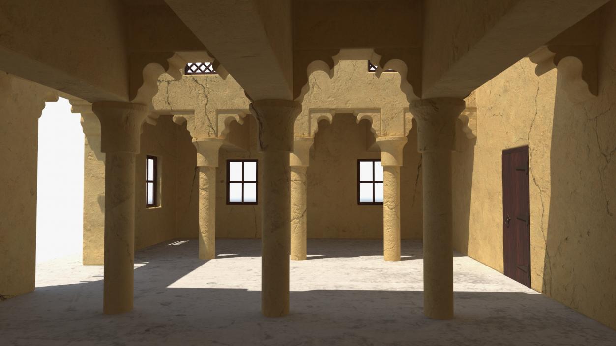 Arab House with a Courtyard 2 3D model