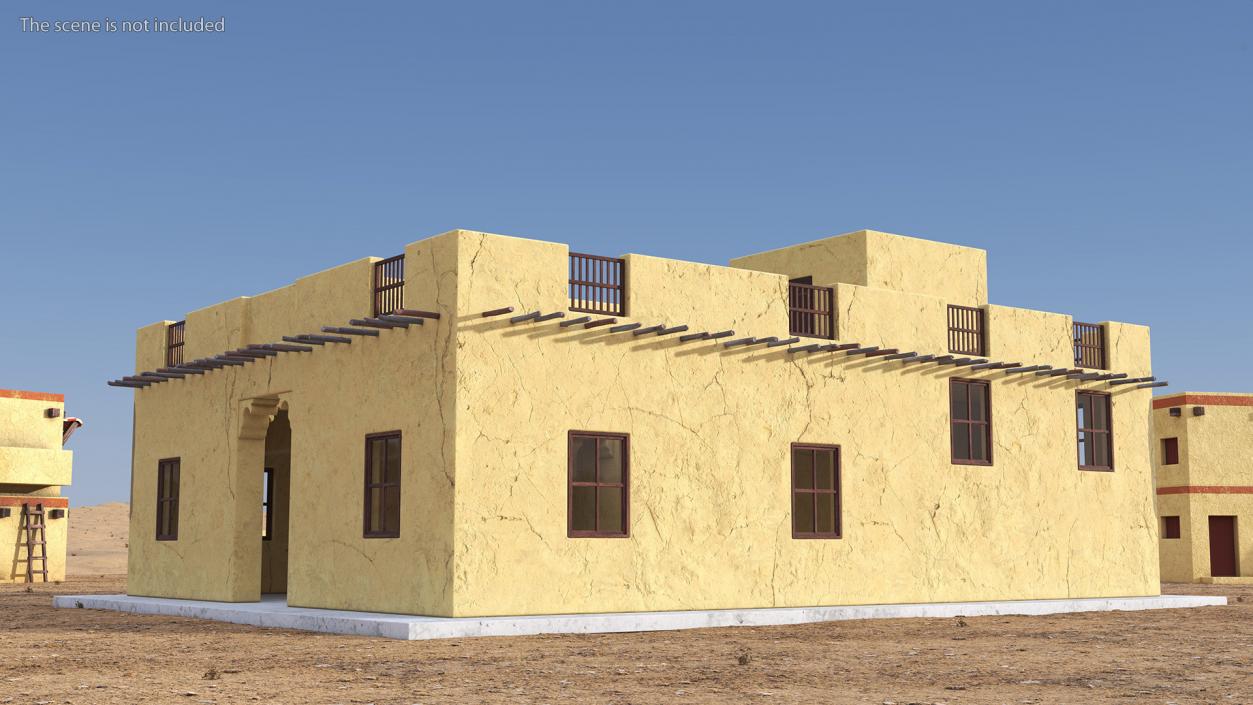 Arab House with a Courtyard 2 3D model