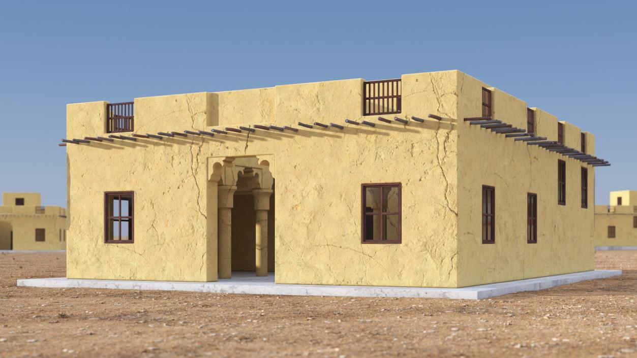 Arab House with a Courtyard 2 3D model