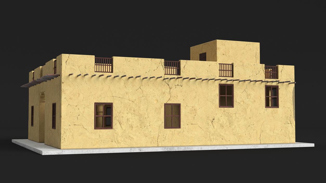 Arab House with a Courtyard 2 3D model