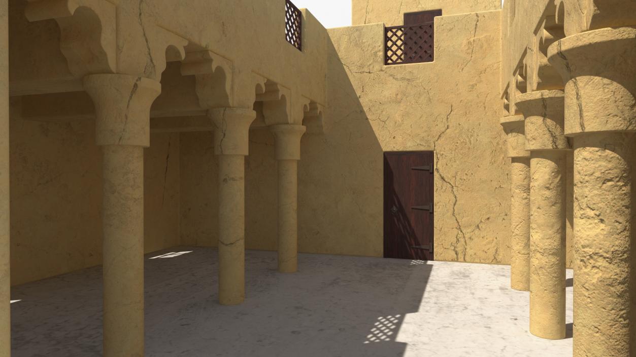 Arab House with a Courtyard 2 3D model