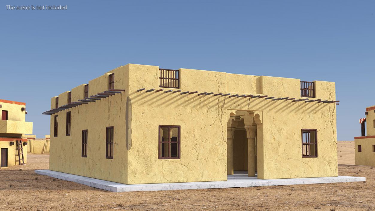 Arab House with a Courtyard 2 3D model