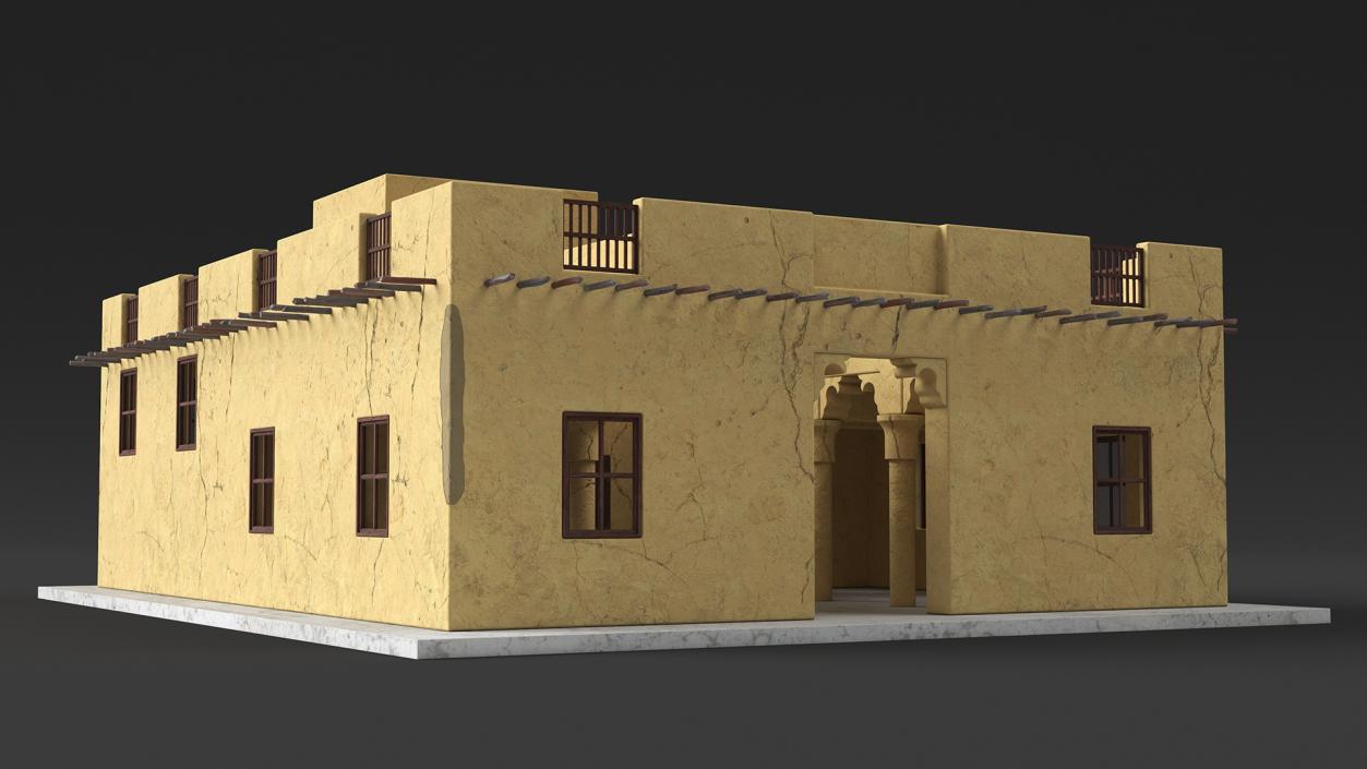 Arab House with a Courtyard 2 3D model