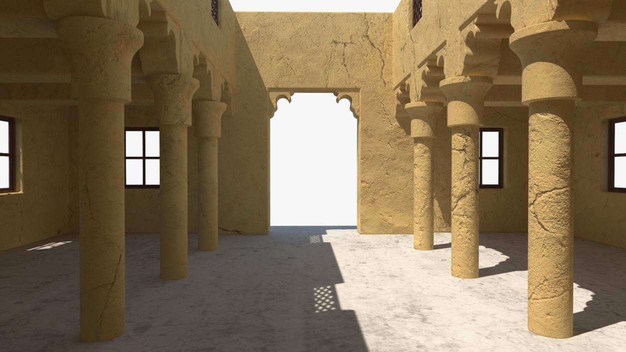 Arab House with a Courtyard 2 3D model