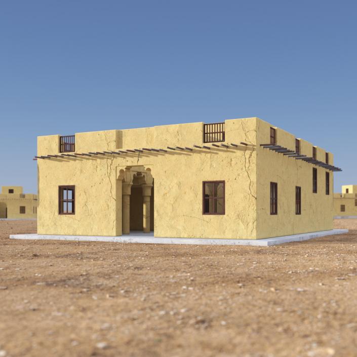 Arab House with a Courtyard 2 3D model