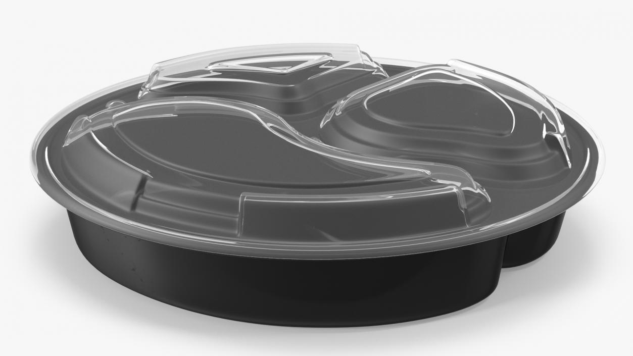 Plastic Food Containers with Clear Lid Collection 3D model