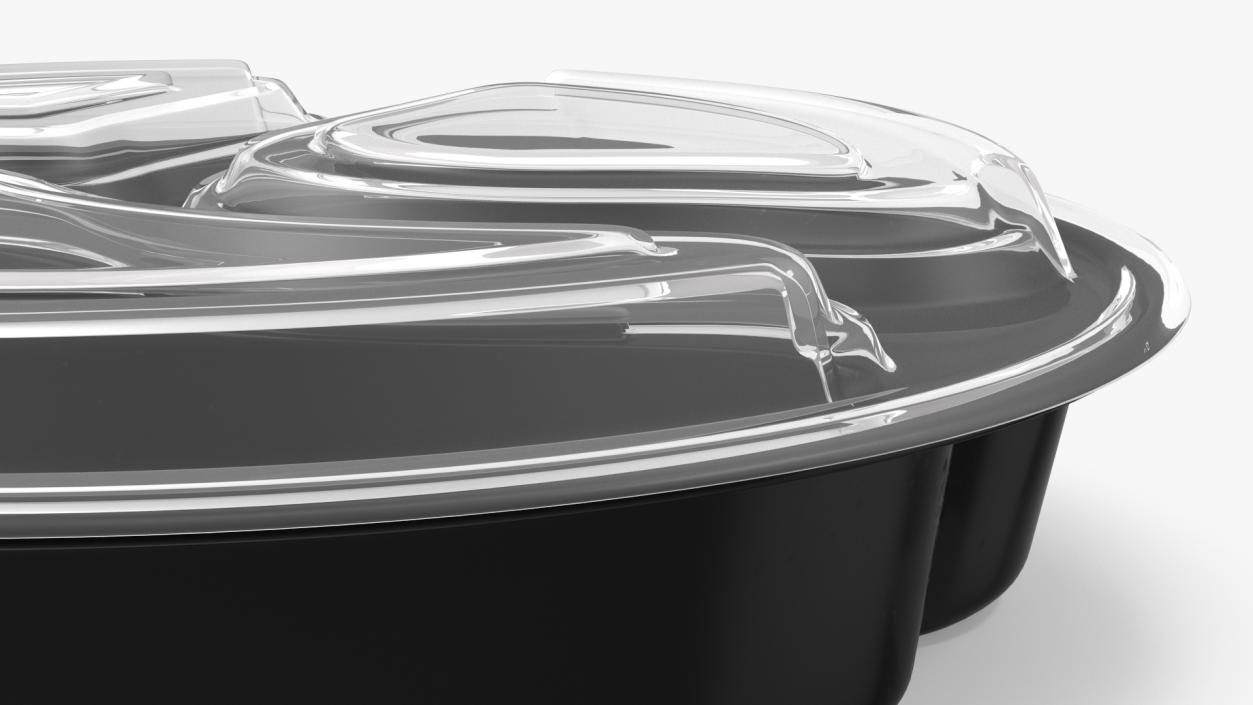 Plastic Food Containers with Clear Lid Collection 3D model