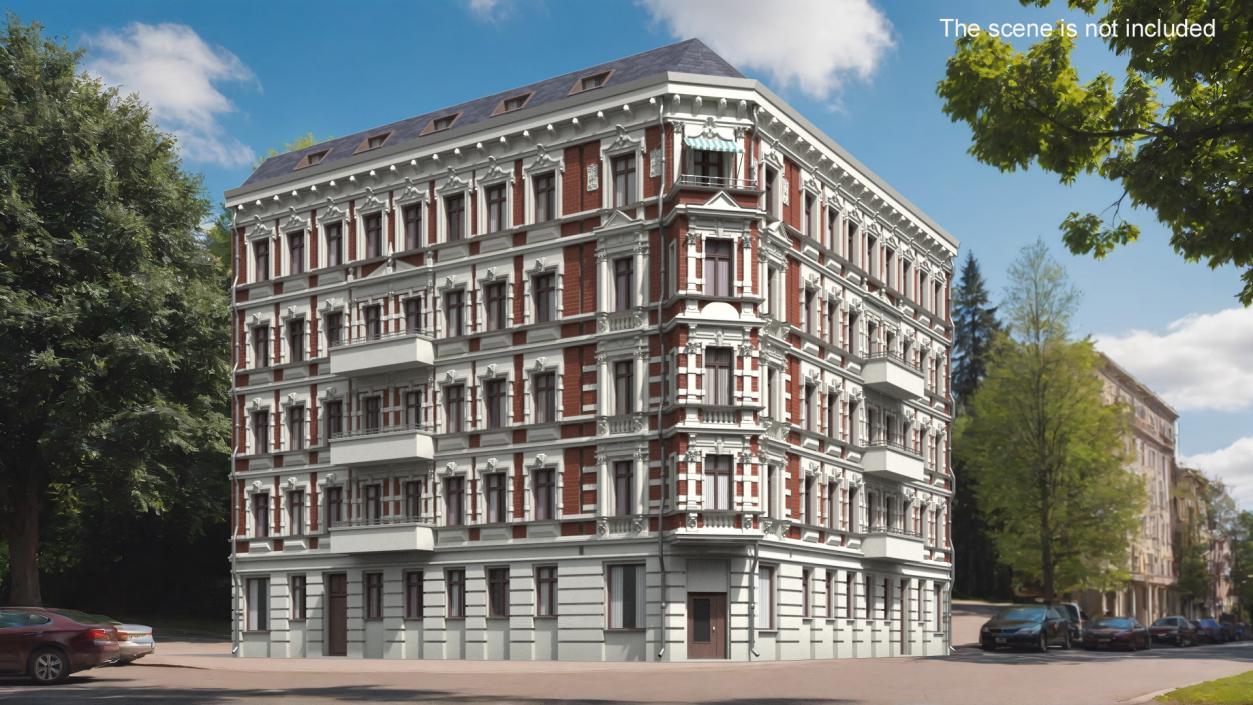 Apartments Building in Berlin 3D model