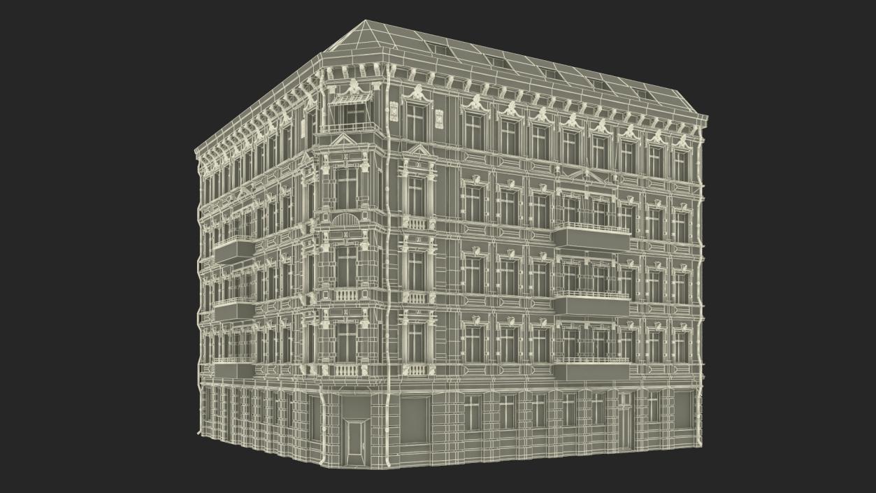 Apartments Building in Berlin 3D model