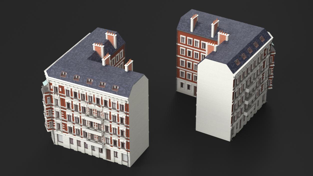 Apartments Building in Berlin 3D model