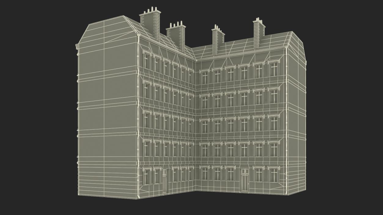 Apartments Building in Berlin 3D model