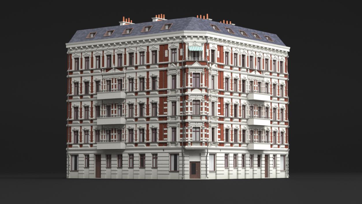 Apartments Building in Berlin 3D model