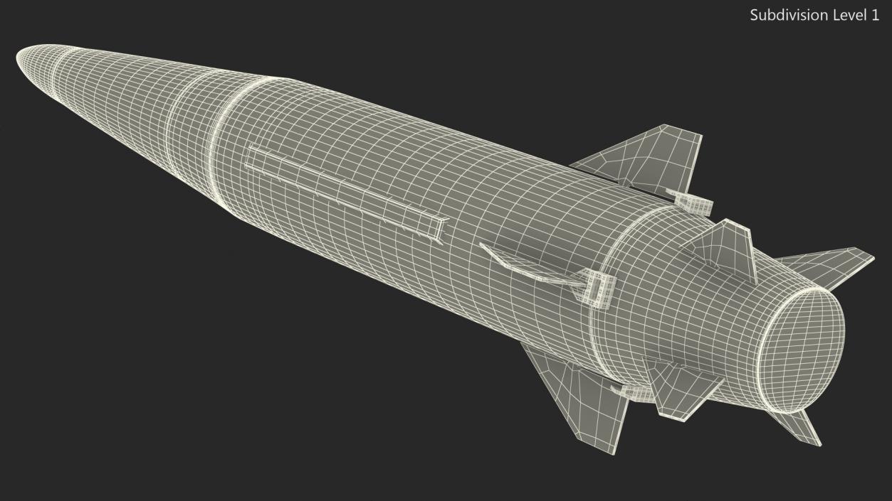 3D Hypersonic Ballistic Missile model