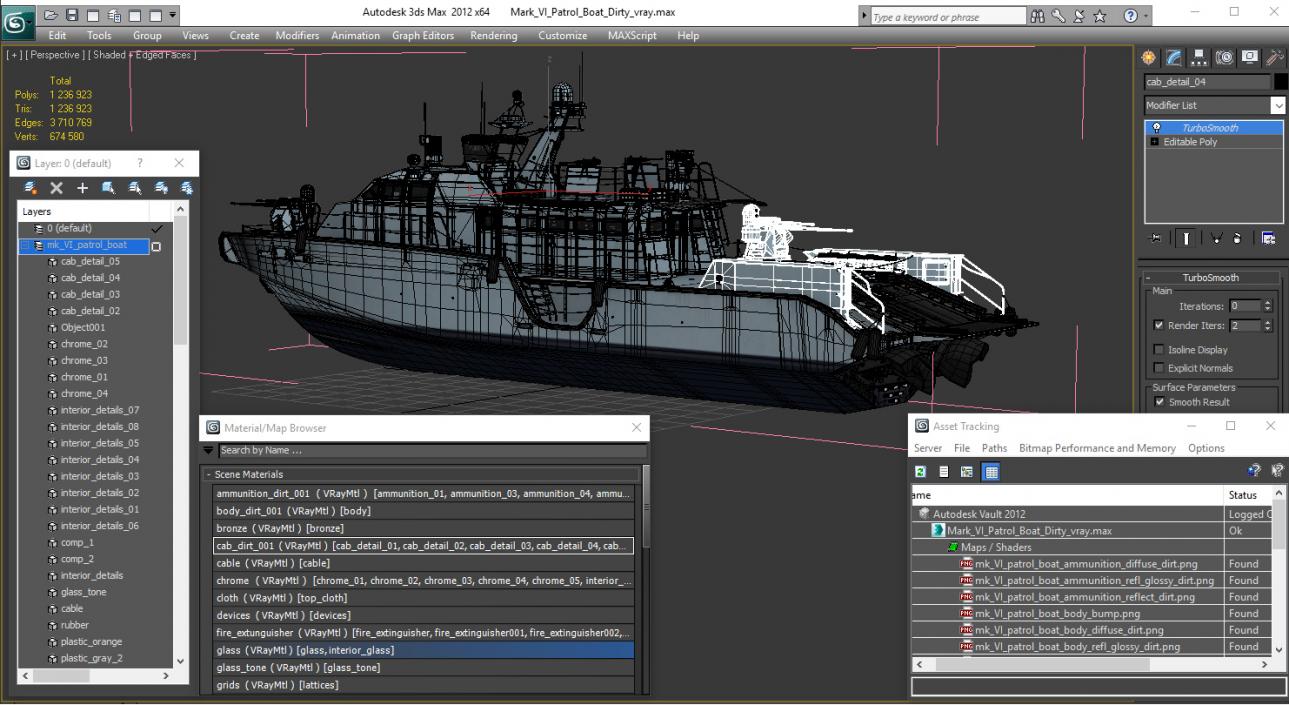 3D model Mark VI Patrol Boat Dirty