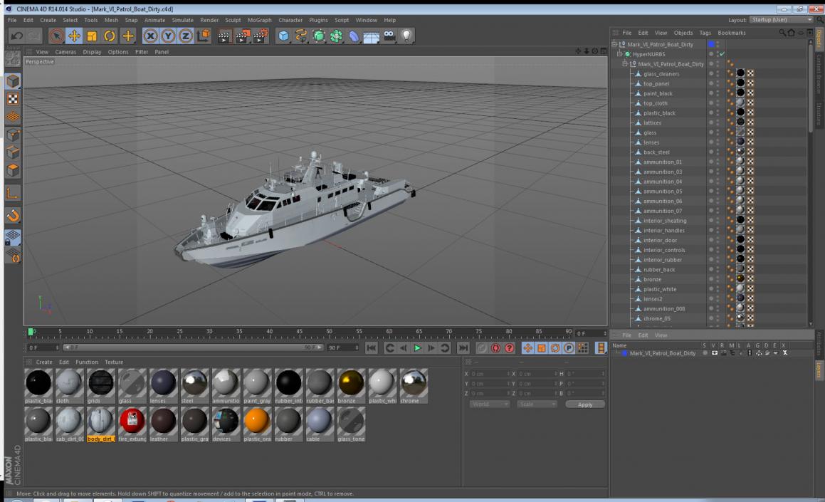 3D model Mark VI Patrol Boat Dirty